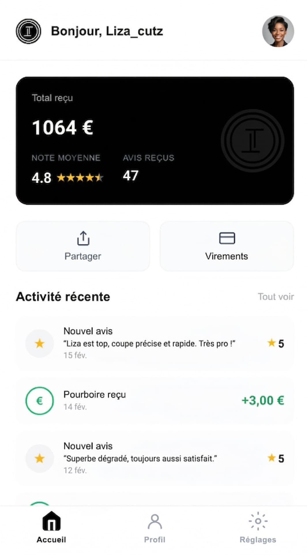 Dashboard — Liza_cutz